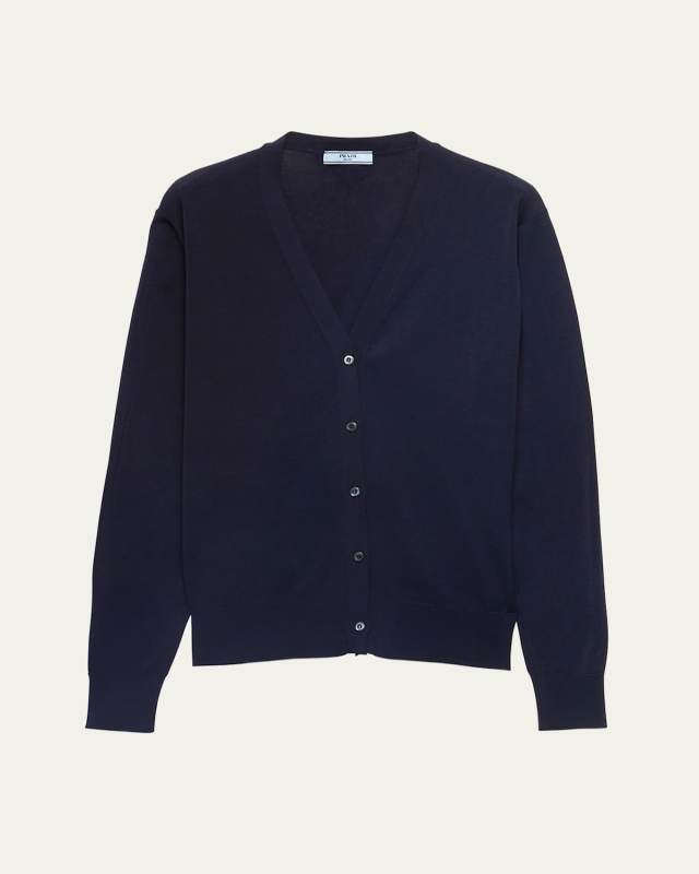 Cotton V-Neck Cardigan